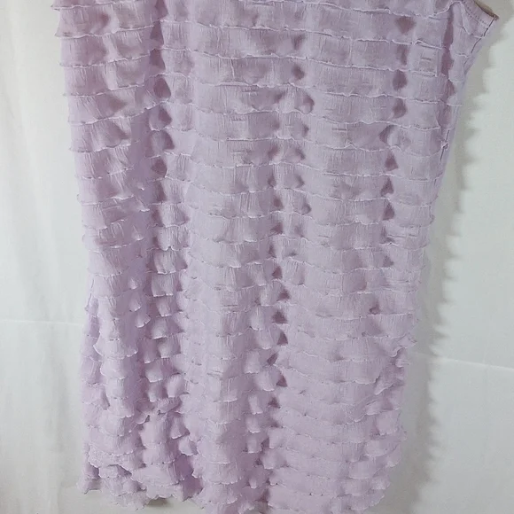 Women's Spirit Lavender Ruffled Top Size Small - Picture 2 of 4